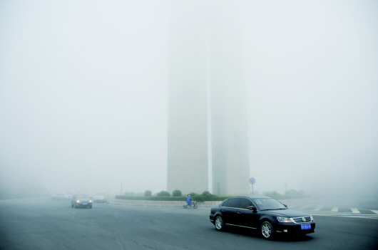 滨州雾霾图片